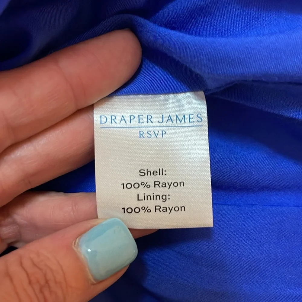 Draper James Blue and White Wrap Sundress - Picture 13 of 13